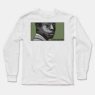 Portrait of James Baldwin Long Sleeve T-Shirt